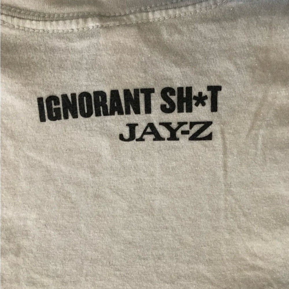 VINTAGE Jay-Z Shirt Med Mens White American Gangster Tour 2007 Concert Hip Hop